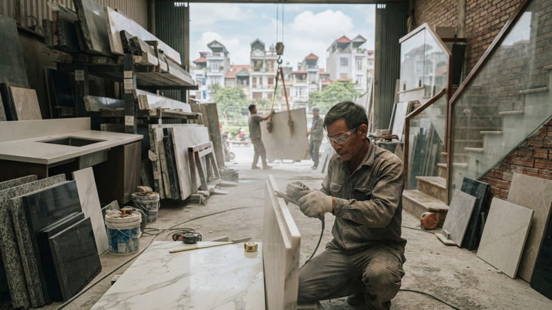 Bảng báo giá thi công đá ốp lát tại Hà Nội trọn gói theo hạng mục