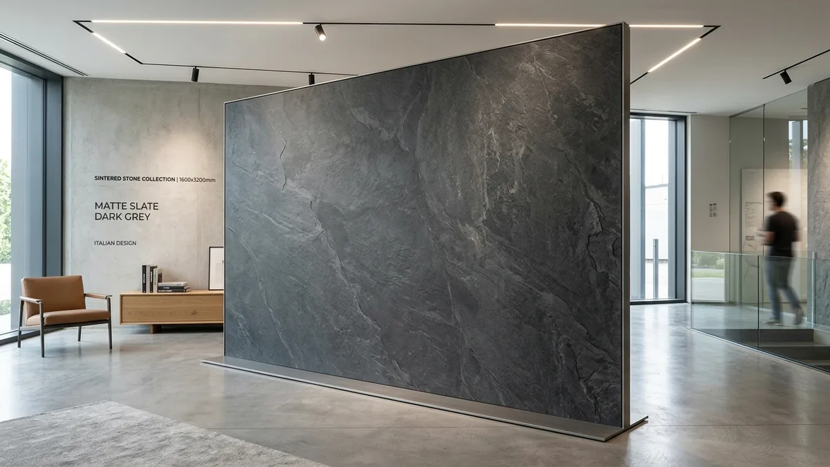 Đá nung kết là gì - Tấm slab đá Sintered Stone khổ lớn siêu cứng AHO Stone